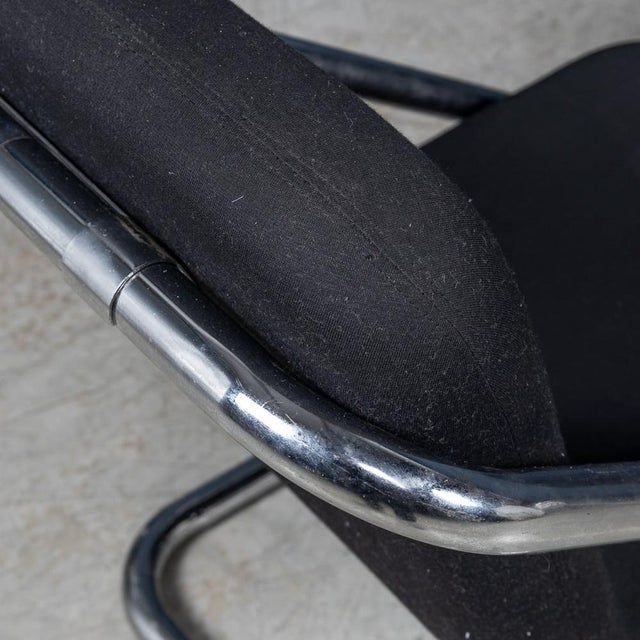 Metal Set of Italian Tubular Framed Lounge Chairs, 1980s For Sale - Image 7 of 18