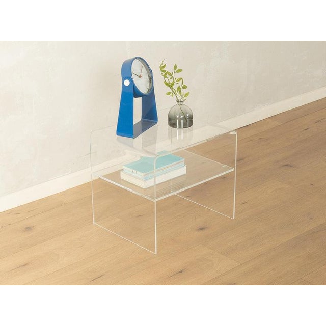 Vintage Acrylic Side Table, 1960s For Sale - Image 9 of 9