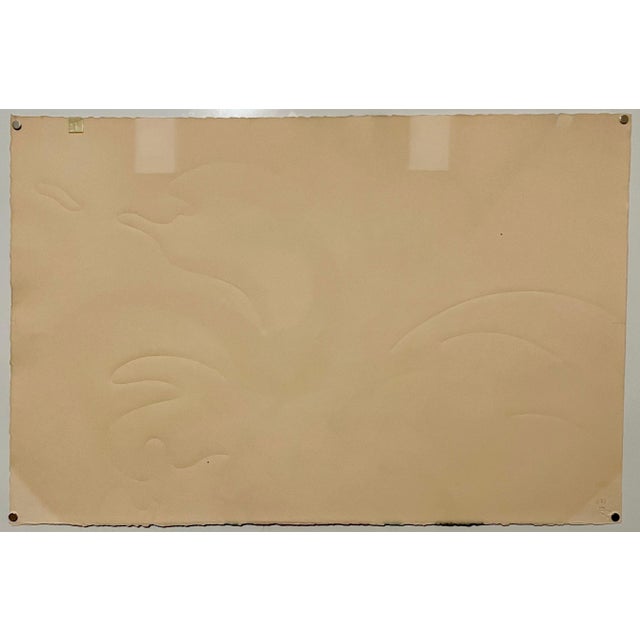 Printmaking Materials Myriam Bat Yosef, Feminist Surrealist French Woman Abstract Lithograph Embossing Myriam Bat-Yosef, 1973 For Sale - Image 7 of 8