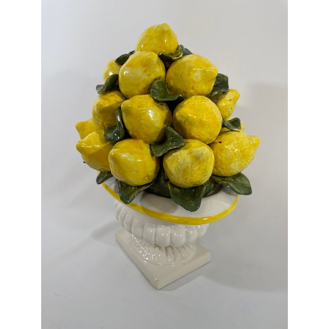 Mid 20th Century Large Vintage Italian Style Lemon Topiary Centerpiece For Sale - Image 5 of 18