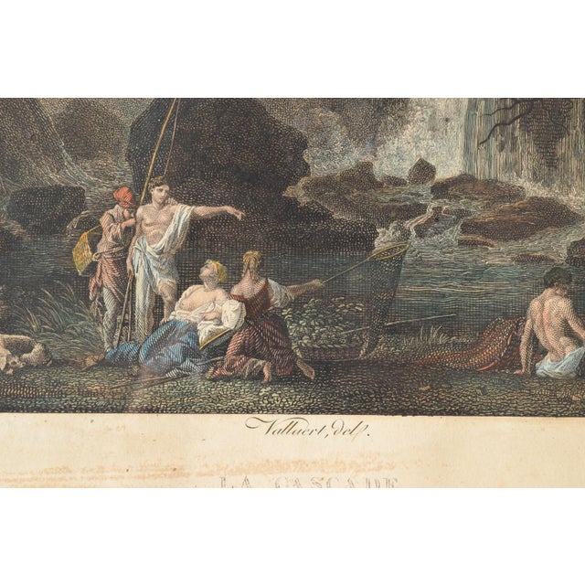 19th Century After Vallaert, La Cascade, 1800s, Engraving For Sale - Image 5 of 9