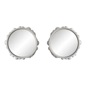 Contemporary Bubble Atomo Ceramic Mirror by Antonio Cagianelli, Italy, a Pair