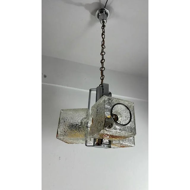 Three-Light Murano Glass Chandelier by Toni Zuccheri for VeArt, 1970s For Sale - Image 13 of 13