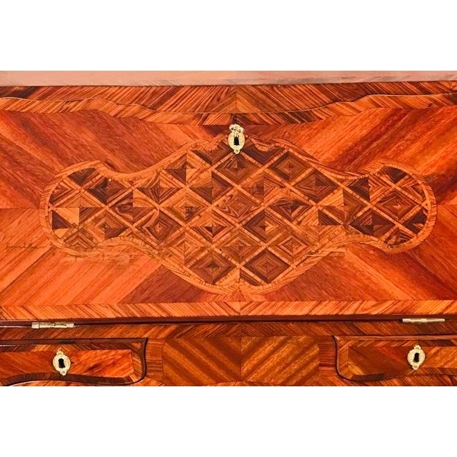French Louis XV Secretary Desk, France 18th Century For Sale - Image 3 of 7