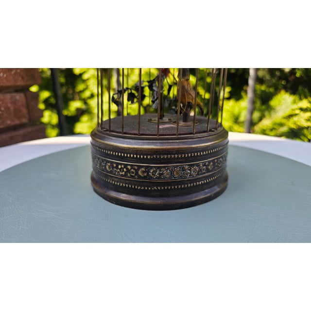 Wood Art Nouveau Brass Cage by Karl Griesbaum, 1890s For Sale - Image 7 of 8