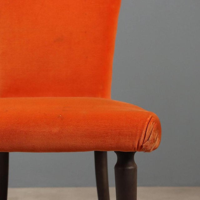 Orange Dining Chairs, 1980s, Set of 8 For Sale - Image 6 of 10