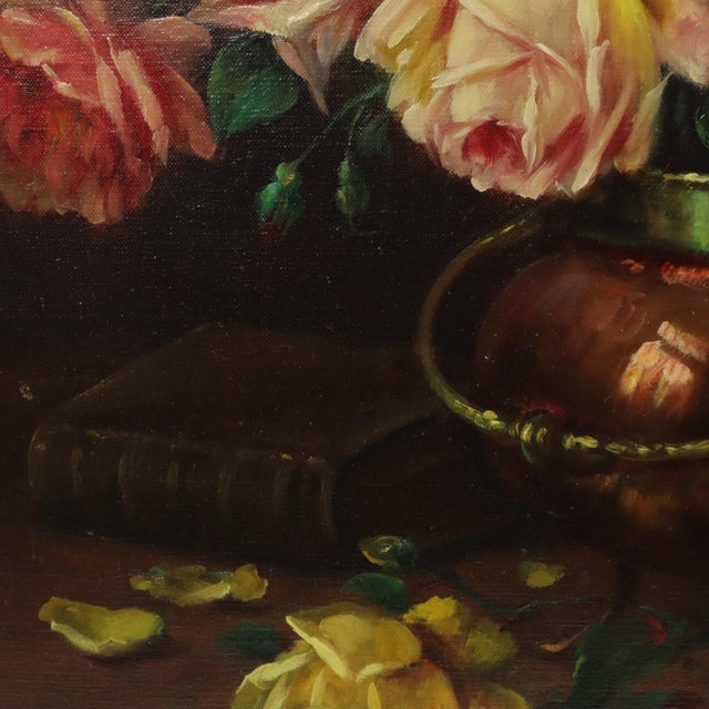 M. Goossens, Still Life Composition, 1950s, Oil Painting on Canvas For Sale - Image 7 of 18