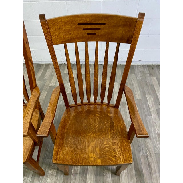 Palettes by Winesburg Classic Shaker Arm Chairs Pair Chairish