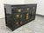 Asian Tianjin Influenced Black Lacquer Sideboard, Vintage For Sale - Image 3 of 12