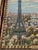 French Set of 2 Vintage French Tapestries – Eiffel Tower & Notre Dame Scenes For Sale - Image 3 of 11