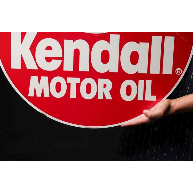 Vintage Kendall Motor Oil Tin Litho Advertising Sign For Sale - Image 9 of 11