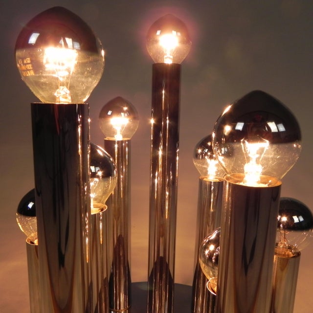 9-Light Ceiling Lamp by Gaetano Sciolari for Boulanger, 1970s For Sale - Image 15 of 18