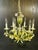 Vintage Tole Six-Arm Chandelier With Roses & Leaves For Sale - Image 16 of 16