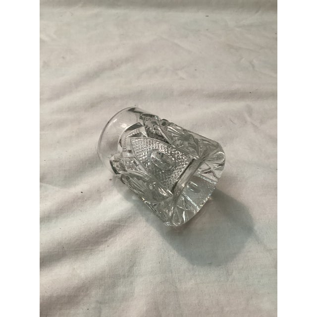 1900 - 1909 Early American Pattern Glass Toothpick Holder in “New Hampshire “Or “Bent Buckle” Pattern For Sale - Image 5 of 5