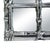 Hollywood Regency Faux Bamboo Silverleaf Mirror For Sale - Image 3 of 4