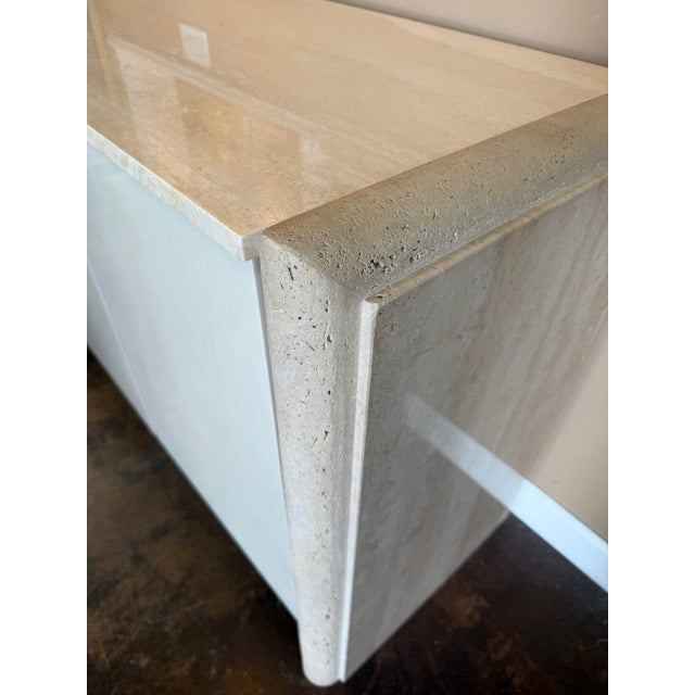 Modern Marble Top & Stone Buffet For Sale - Image 9 of 13