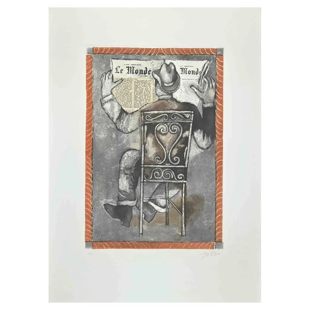 Franco Gentilini, Le Monde, Etching and Aquatint, 1970s For Sale