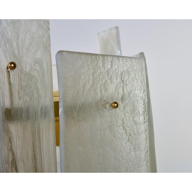 New Italian Large Oval Murano Glass Plaques Chandelier For Sale In Detroit - Image 6 of 11