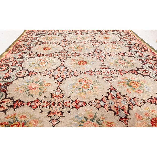 Bessarabian Half Pile Inspired Rug For Sale - Image 4 of 8