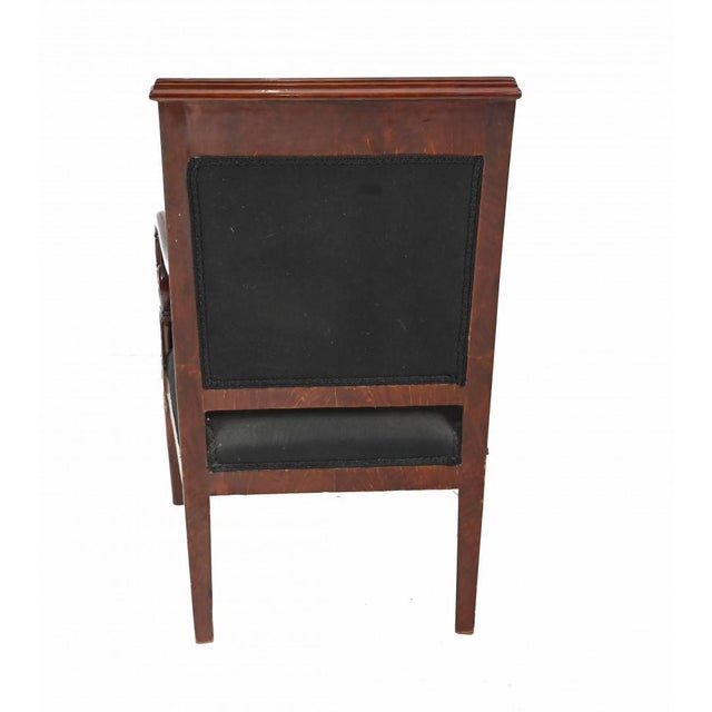French Charles X Mahogany Armchairs, Set of 2 For Sale - Image 6 of 8