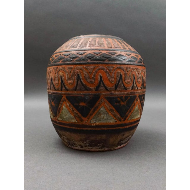 Mid 20th Century Berkshire Pottery Gertraud Stosiek Signed Vintage Mid Century Modern Art Vase For Sale - Image 5 of 9