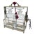 Restoration Hardware Sloane Crystal Decanter Set-Silverplate Locking Caddy-Key For Sale