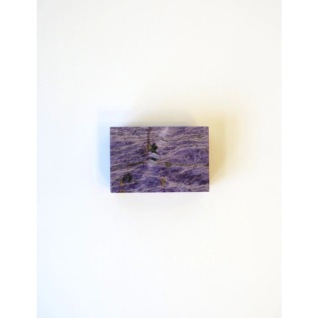 Jewelry Box Purple Charoite For Sale - Image 11 of 12