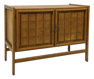 Scandinavian Modern Henning Kjærnulf Style Oak Cabinet