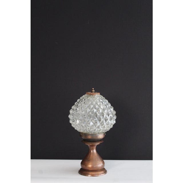 1930s 1930s Country French Pressed Crystal and Copper For Sale - Image 5 of 11