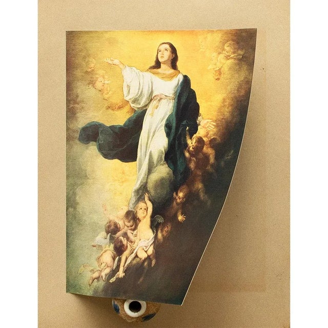 1900 - 1909 1900s After Bartolomé Esteban Murillo, "The Assumption" Antique Full-Color Print For Sale - Image 5 of 8