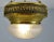 Metal Art Nouveau Ceiling Lamp in Polished Brass For Sale - Image 7 of 11