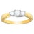 This beautiful 14 karat white gold ring has round shaped diamonds set up in the channel form giving it a classy look. This...