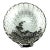 Silver Etched Glass Scallop Trinket Dish For Sale