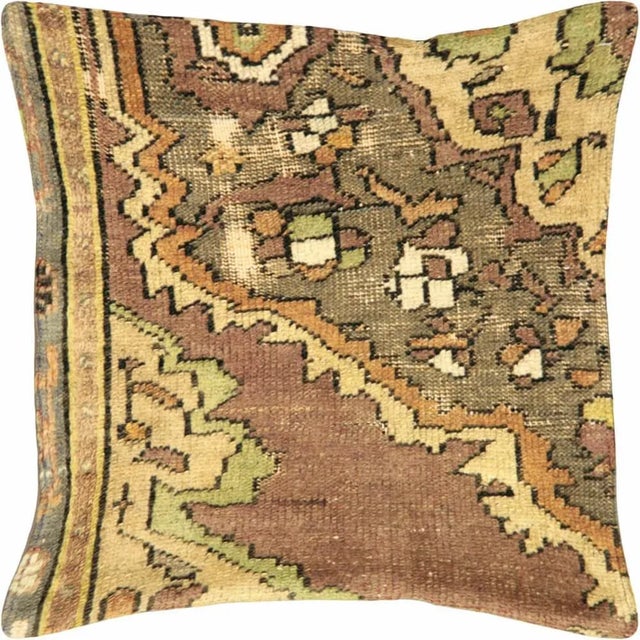 Art Deco 1960s Turkish Oushak Pillow For Sale - Image 3 of 4