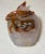 Stone Share Antique Chinese Hand Carved Agate Stone Snuff Bottle Jar Sculpture Trinket For Sale - Image 7 of 8