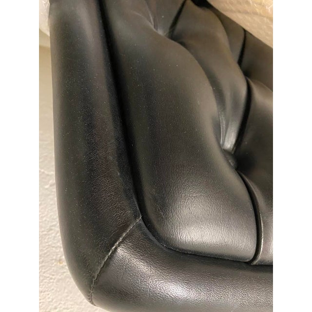 Metal Leather and Steel Swivel Chairs from Chromcraft, 1966, Set of 3 For Sale - Image 7 of 8