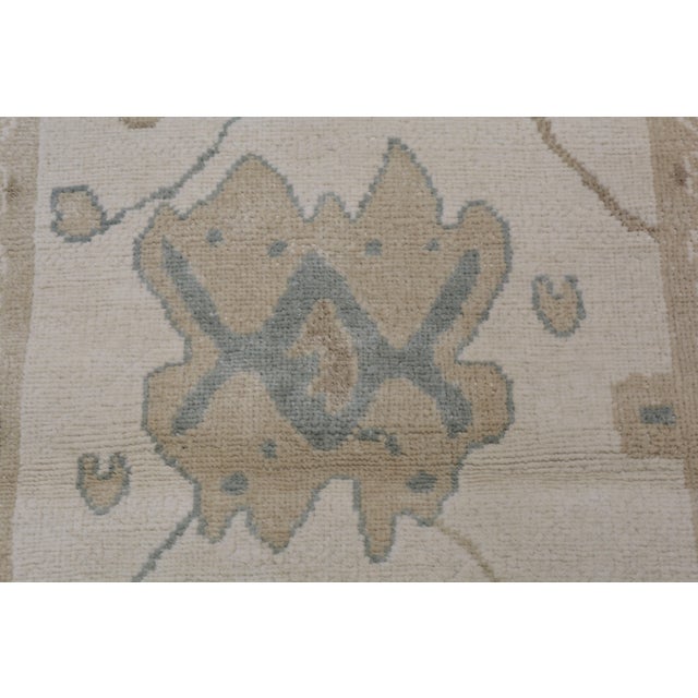 2000 - 2009 Oushak Hand Knotted Wool Rug, 2'8"x10' For Sale - Image 5 of 5