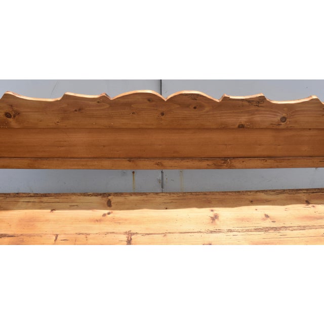 Pine and Oak Storage Bench or Settle For Sale - Image 12 of 16
