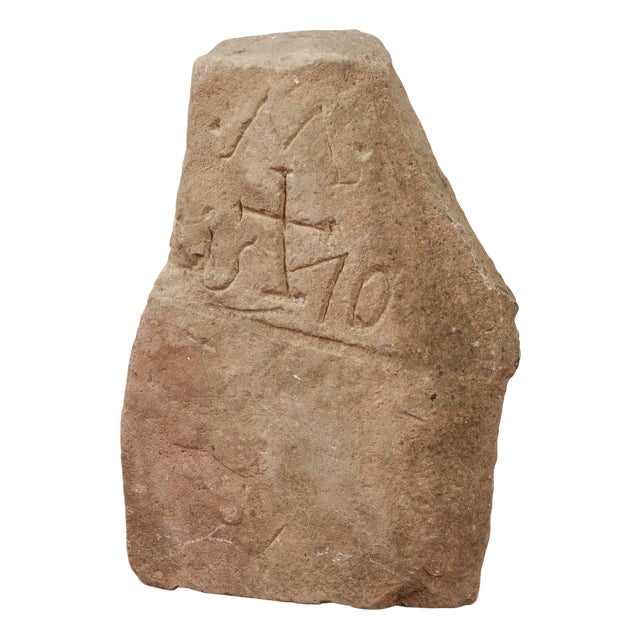 Stone Fragment with Engravings For Sale