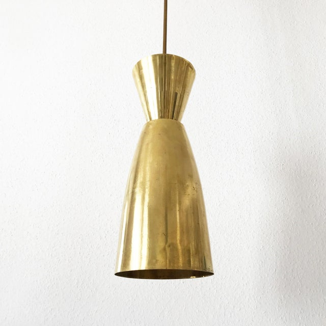 Mid-Century Modern Diabolo Brass Pendant Light For Sale - Image 13 of 13