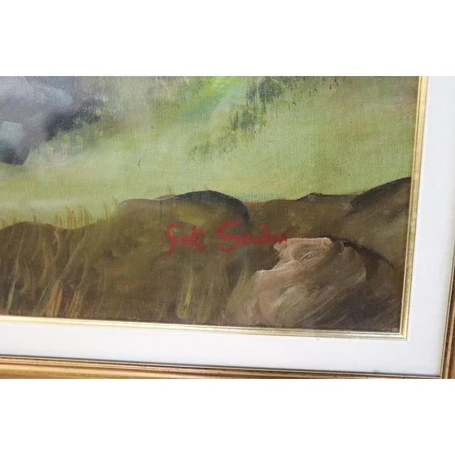 Beautiful oil painting on canvas. Excellent pictorial quality. Signed by Sotti Santino an Italian important artist. A...