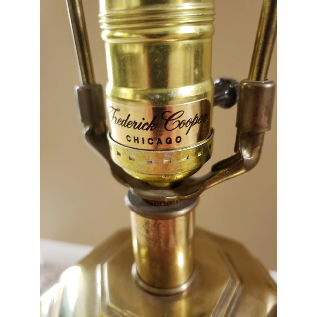 Late 20th Century Frederick Cooper Brass Ginger Jar Twist Table Lamp For Sale - Image 5 of 7