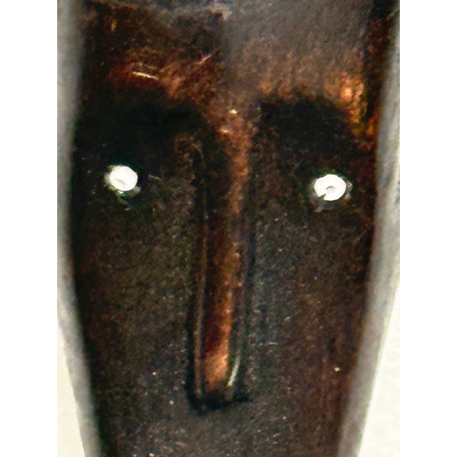Wood Nyamwezi Beaded Wood Figures, Pair For Sale - Image 7 of 12
