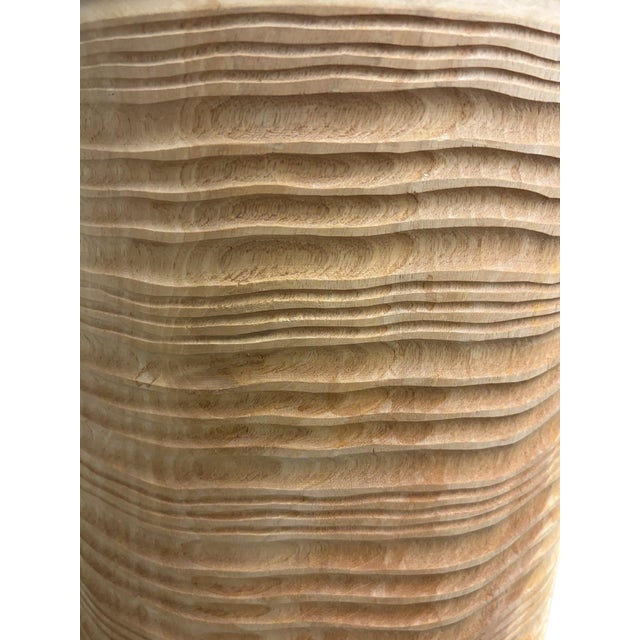 Carved Wood Side Table For Sale - Image 4 of 5