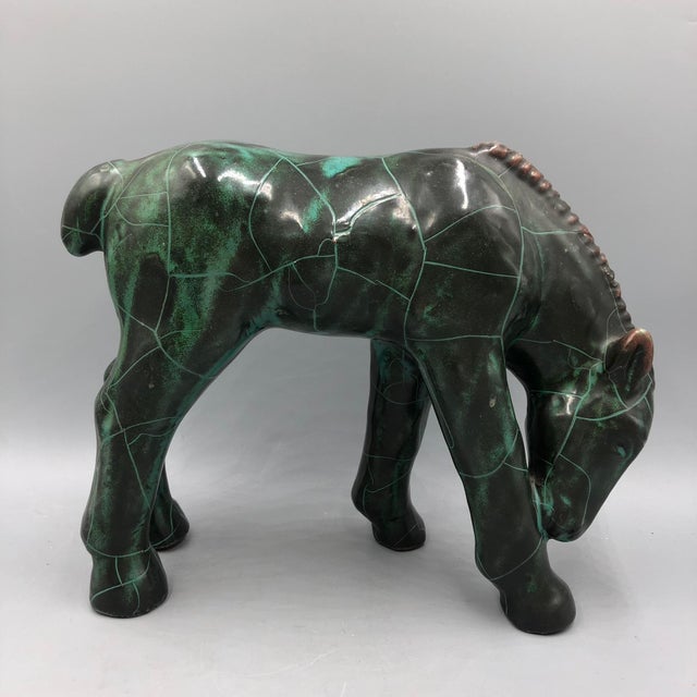 Art Deco Ceramics Horse by Paul Dresler for Töpferei Grootenburg, 1930s For Sale - Image 12 of 12