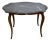 Vintage French Oak Table With Marble Top For Sale