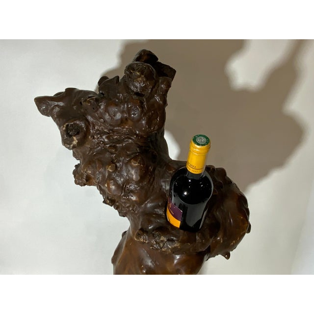 Late 20th Century Wine Bottle Holder made from Tree Root For Sale - Image 5 of 9