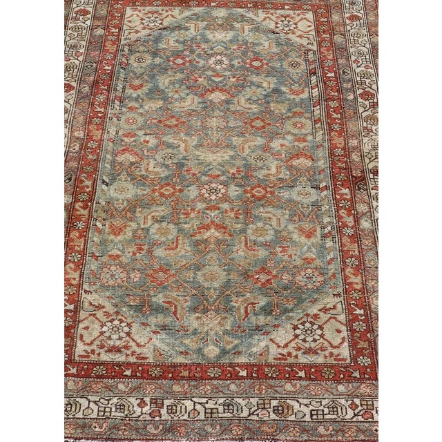 Measures: 3'9 x 5'7 Country of origin: Iran; Type: Malayer; Design: All-Over, Sub-Geometric, Floral Persian rug; Keivan...