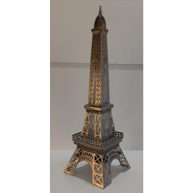 Vintage Musical Eiffel Tower Liquor Decanter For Sale - Image 12 of 14