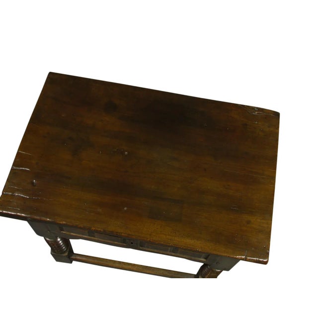 17th-C. Spanish Baroque Side Table For Sale - Image 4 of 12